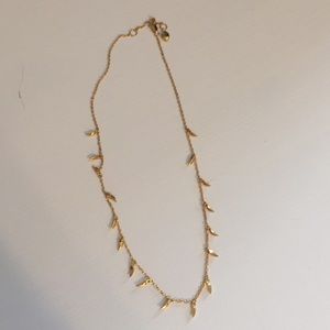 Lucy Williams Mini Fang Necklace Gold 